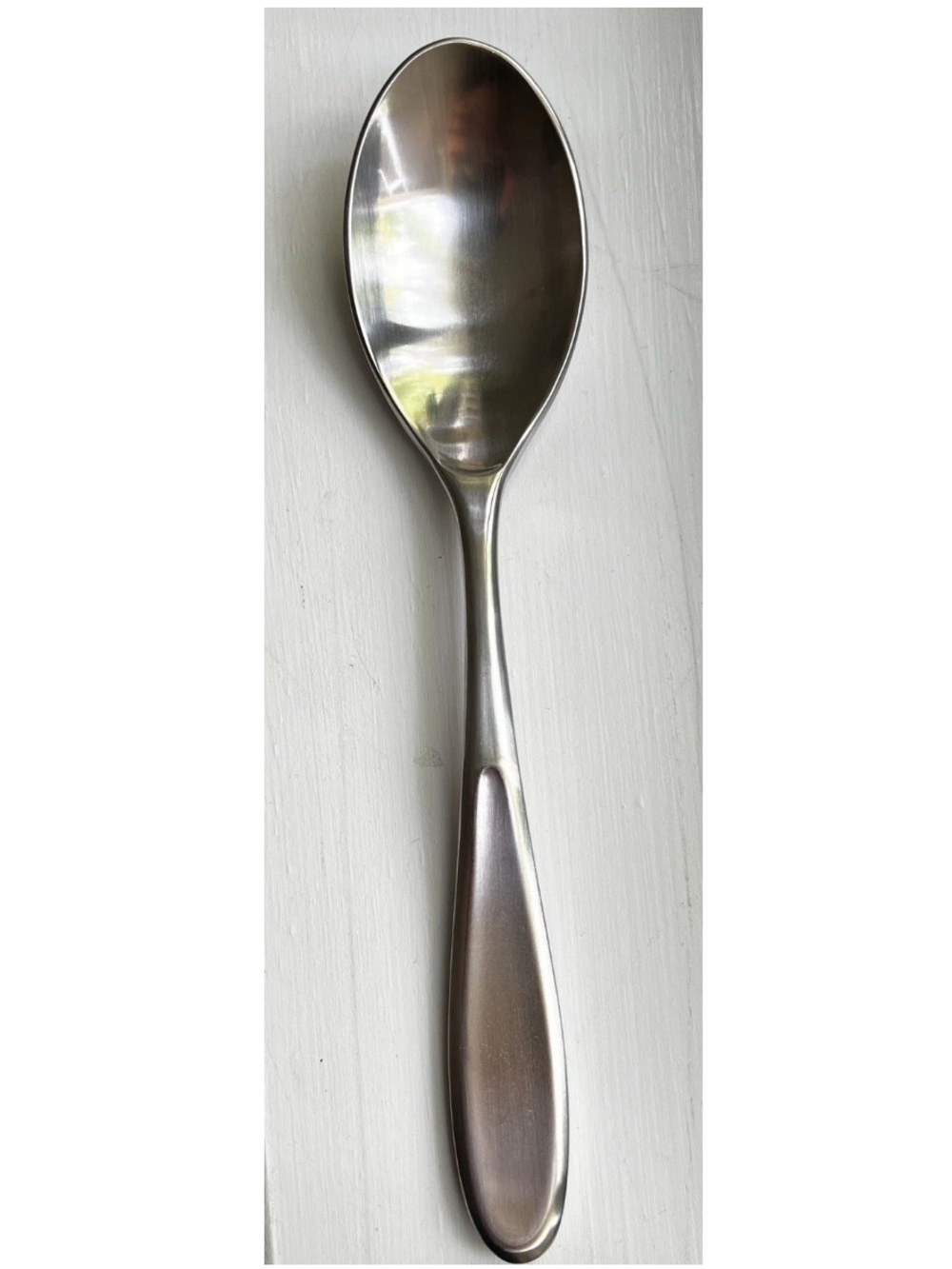 Pottery Barn TIVOLI Flatware Stainless 18/10 Satin Place/Oval Soup‎ Spoon 7 7/8”